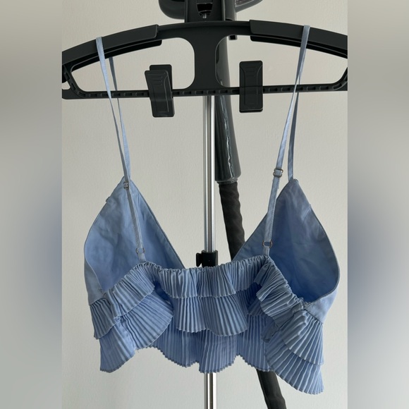 Zara limited edition brand new frill pattern stretchable crop top - Picture 5 of 6